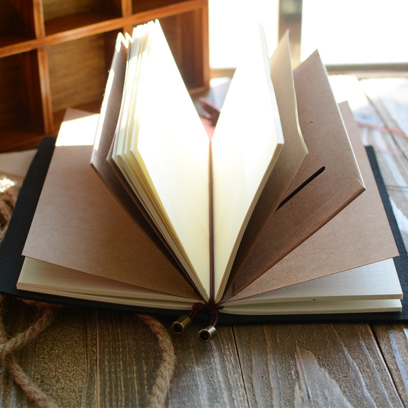 Wholesale Vintage Cowhide Strap Oil Leather Notebook Genuine Leather Cover